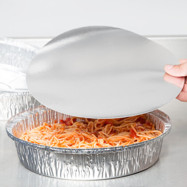 8" Foil Laminated Board Lids 500 PCS - 350gsm