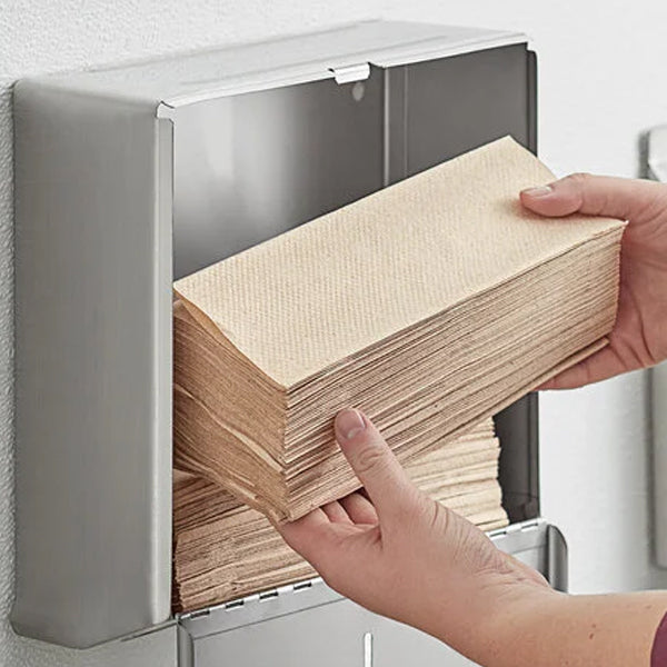 Multifold Kraft Recycle towels 22cmx23cm 250 Pcs/Bag 6 Bags/Case