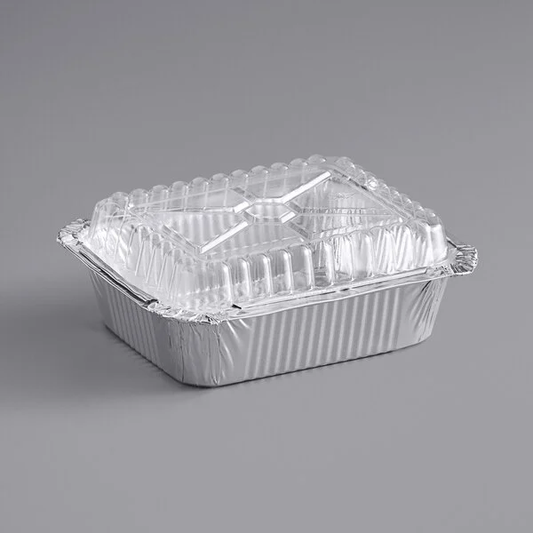 Clear Plastic oblong lids 1.5 lb. 500 pcs/case