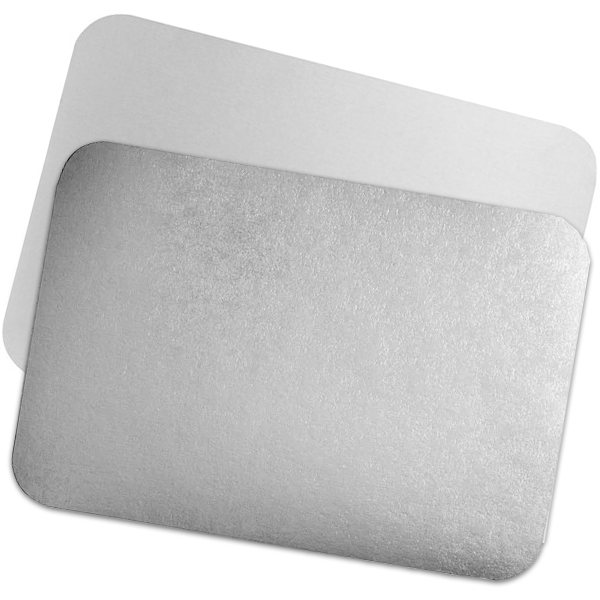 4 lb. Oblong Pan Foil Board Lids - 250 PCS