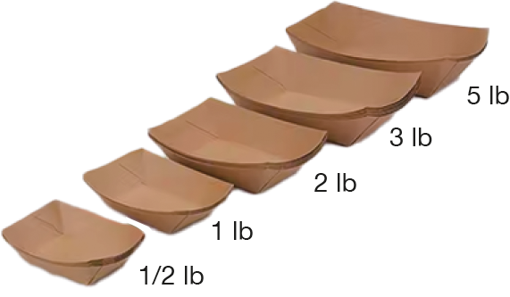 Kraft Paper Food Trays