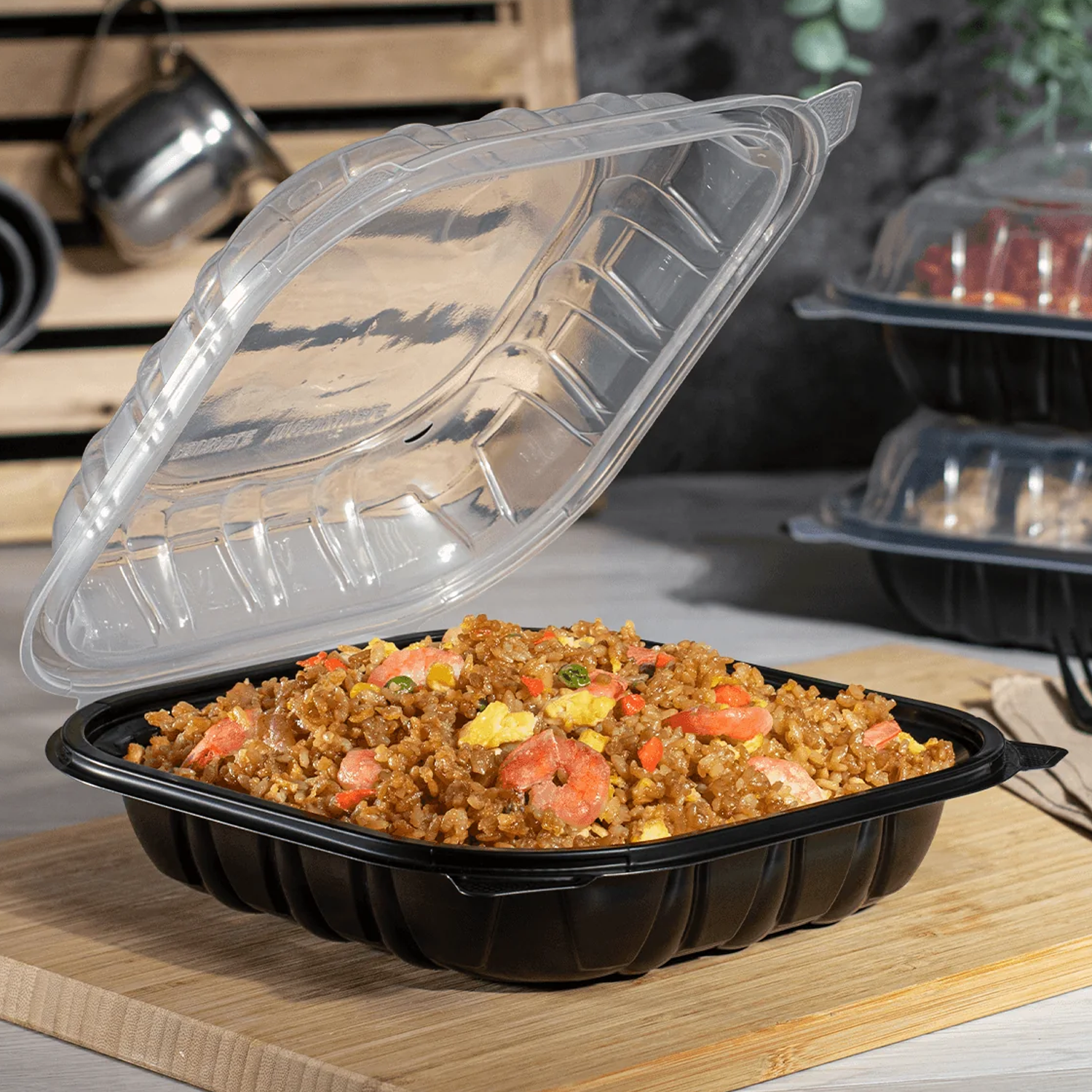 PP Dual-Color Hinged Container