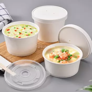 Paper Soup Cup & Lid