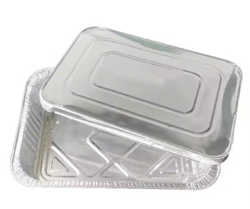 Aluminum Quarter 1/4 Size Container & Lid