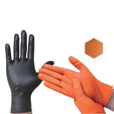 Diamond Textured Nitrile Gloves