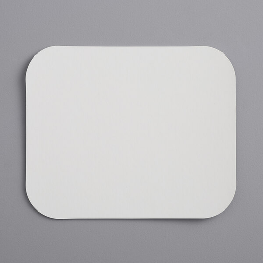 1.0 lb. Oblong Pan Foil Board Lids - 1000 PCS