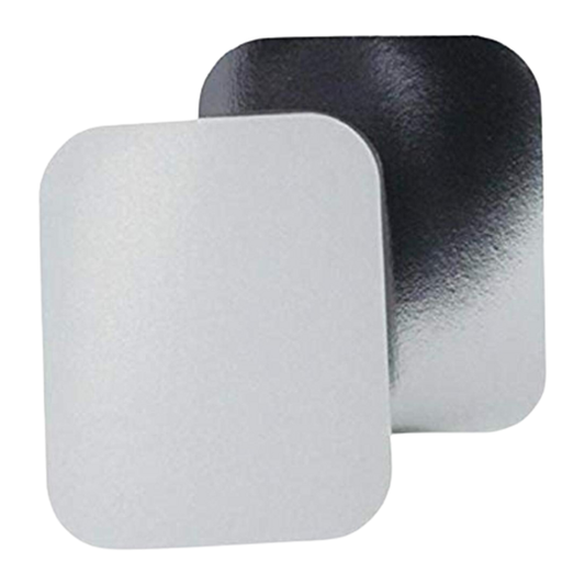 1.0 lb. Oblong Pan Foil Board Lids - 1000 PCS