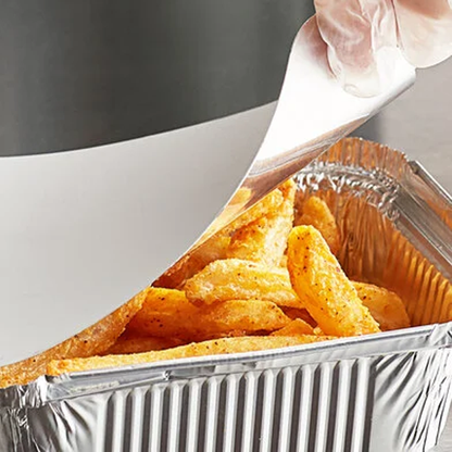 1.0 lb. Oblong Pan Foil Board Lids - 1000 PCS