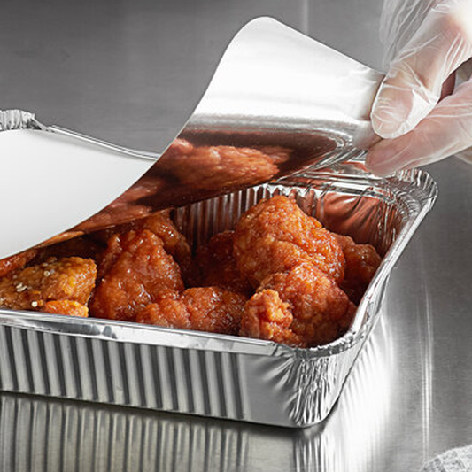 1.5 / 2.25 lb. Oblong Pan Foil Board Lids - 500 PCS