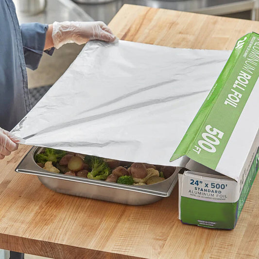 24"X500' Heavy Duty 19 Micron Foil Roll - 1 Roll/Box