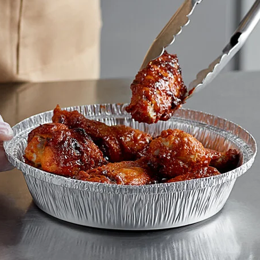 7" Round Aluminum Pan 8g 500pcs/case