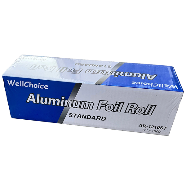 12"x1000' Aluminum Standard 16 Micron Foil Roll - 1 Roll/Box