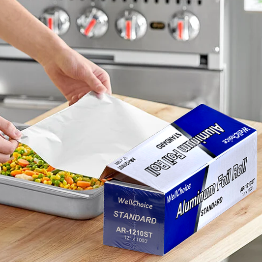 12"x1000' Aluminum Standard 16 Micron Foil Roll - 1 Roll/Box