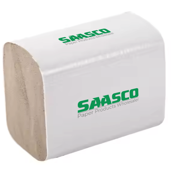 Interfold Napkin Natural Virgin, 2 PLY 20*16.5cm 250 Pcs/Bag 24 Bags/Case