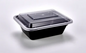 Sunrise 12 oz. Microwaveable Rectangular Container and Lid Combo - 150/Case