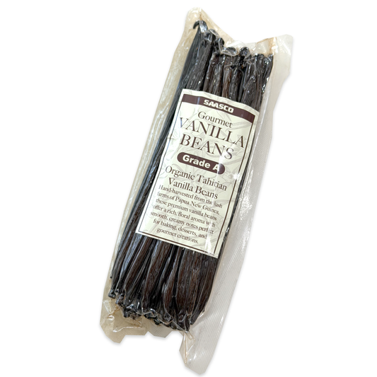 8.1 oz. Tahitian Vanilla Beans - Premium Grade A Whole Vanilla Pods