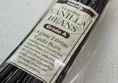 8.1 oz. Tahitian Vanilla Beans - Premium Grade A Whole Vanilla Pods