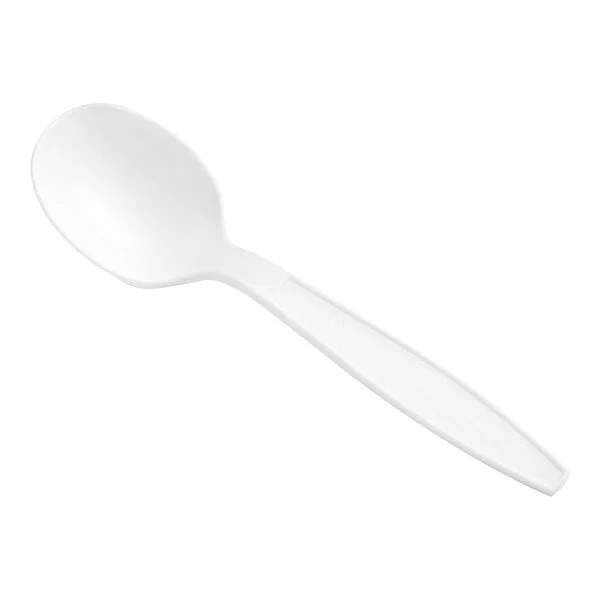 Heavy Duty PS White Soup Spoon 100 Pcs/Bag, 10 Bag/Case