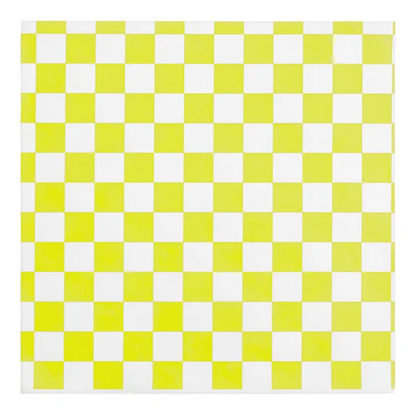 Yellow Checker Deli Sandwich Wrap Paper 12" x 12" 1000 Pcs/Box - 5 Box/Case