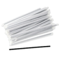 Black 7.75" Jumbo Wrapped Paper Straws 250 Pcs/Box, 20 BOX/CASE