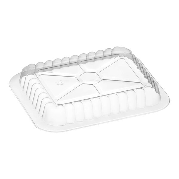 Clear Plastic oblong lids 1 lb. 1000 pcs/case