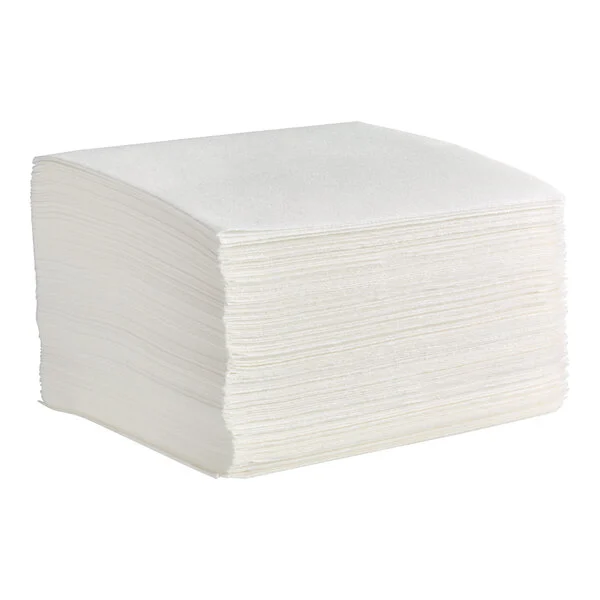 Luxury Dinner Napkin 17"X17" White 1-PLY 15 GSM 1/4 FOLD - 200 Psc/Bag 20 Bag/Case