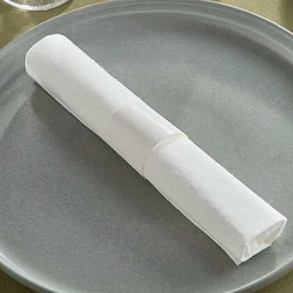 Luxury Dinner Napkin 17"X17" White 1-PLY 15 GSM 1/4 FOLD - 200 Psc/Bag 20 Bag/Case