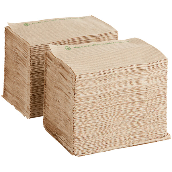 Quick Express Napkin Kraft 500 Pcs/Bag, 12 Bags/Case (6000 Pcs)