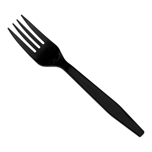 Heavy Duty PS Black Fork 100 Pcs/Bag, 10 Bag/Case