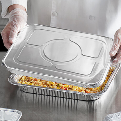 Foil Steam Table Pan Lid - Half Size - 100 Pcs/Case