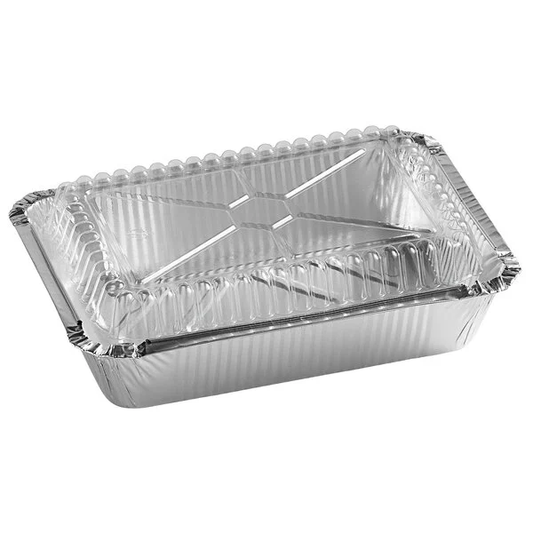 Clear Plastic oblong lids 2.25 lb. 500 pcs/case