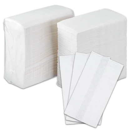 Tall Fold Napkin White 500 Pcs/Bag - 20 Bag/Case